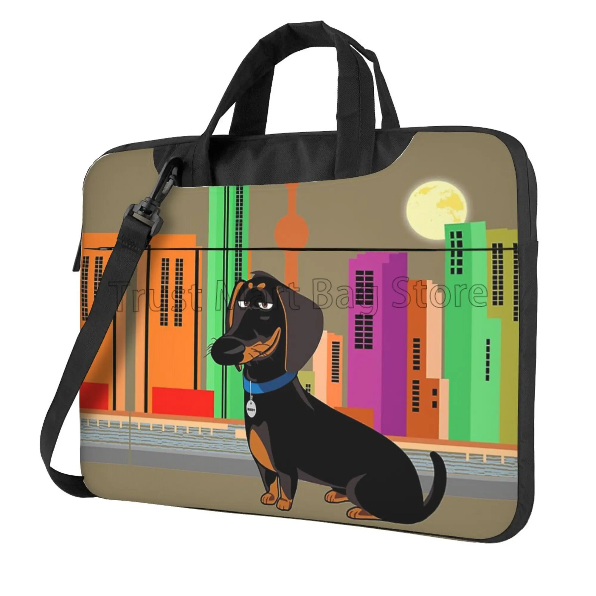 Tablet Shoulder Bag - Niedliche Dackel drucken Laptop Trage tasche
