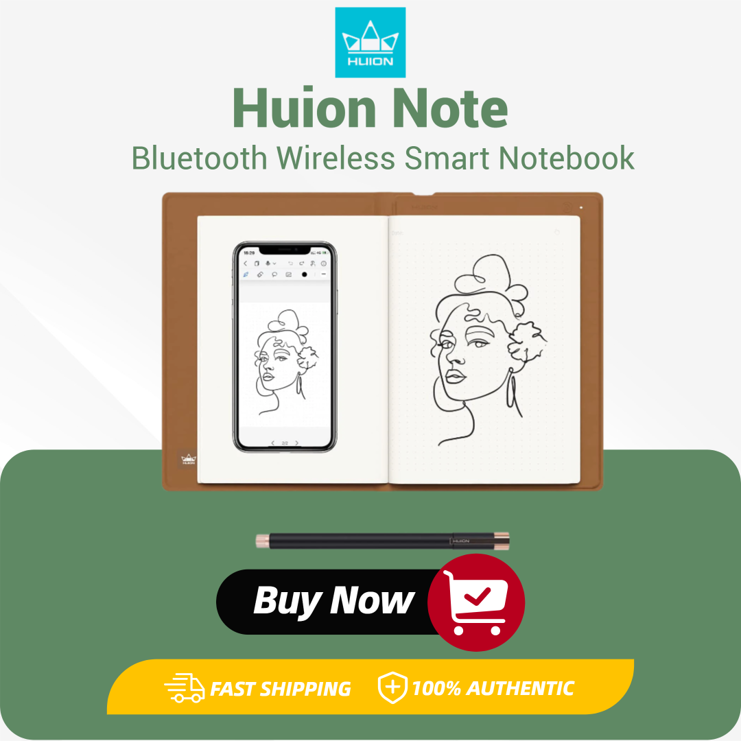 Huion Tablet Accessories - Huion Note Smart Notizbuch Kabelloses Grafiktablett