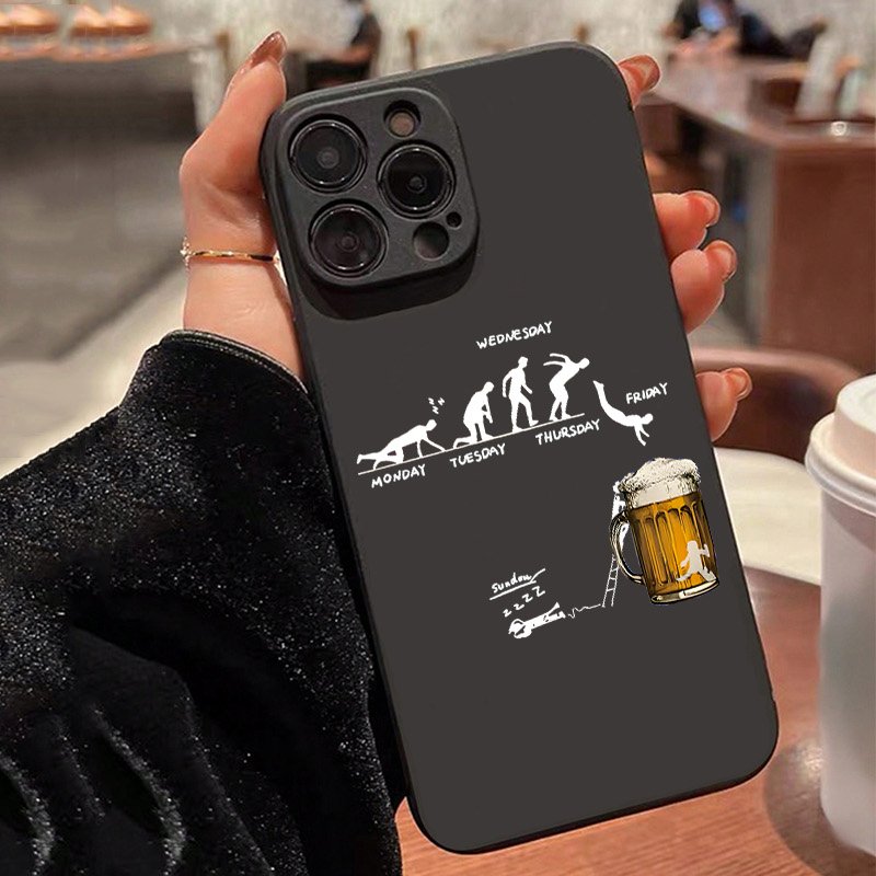 Samsung Galaxy A55 - Kreative Handyhülle mit Biermotiv für Samsung