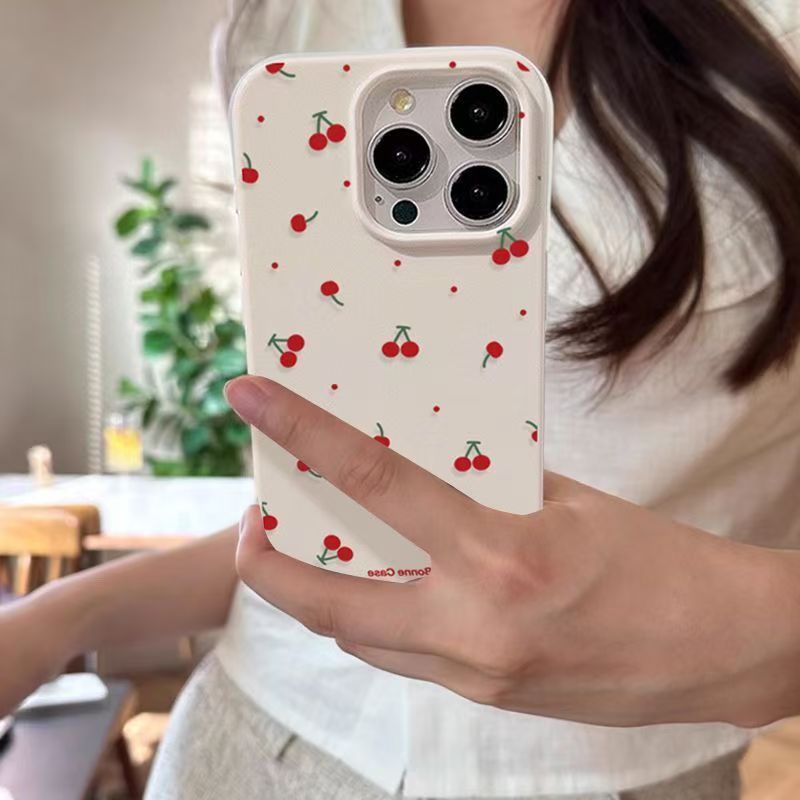 Samsung Galaxy A55 - Nette Cartoon Kirsche Lichee Muster Telefon