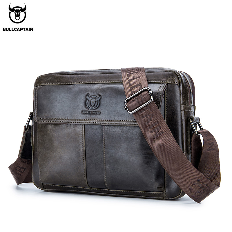 Tablet Shoulder Bag - BULLCAPTAIN Umhängetasche für Herren aus echtem