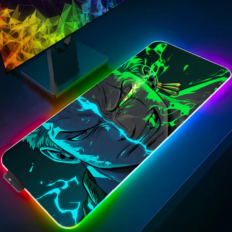 Tablet Gaming Accessories - ONE PIECE Zoro Mauspad RGB Gaming