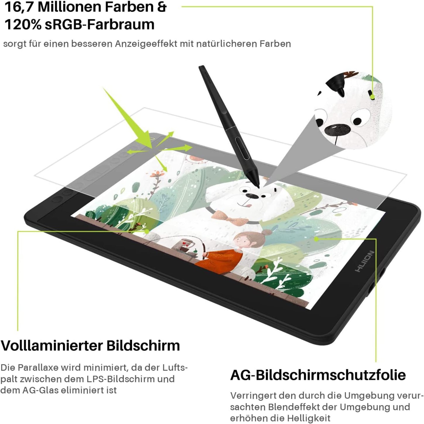 HUION Kamvas 12 11,6 Zoll Zeic – Huion Tablet Accessories Bewertung und Preis