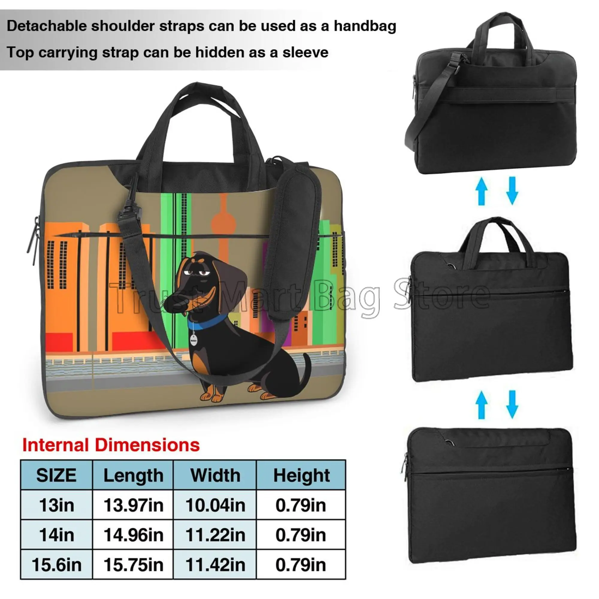 Niedliche Dackel drucken Lapto – Tablet Shoulder Bag Bewertung und Preis