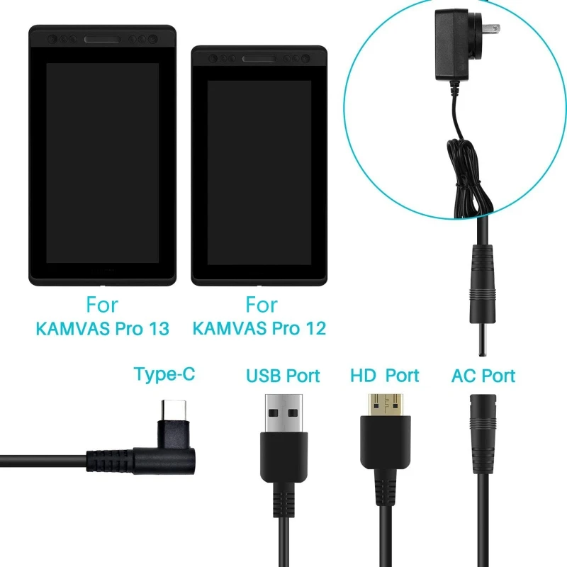 3-IN-1-Kabel CB01, nur kompati – Huion Tablet Accessories Bewertung und Preis