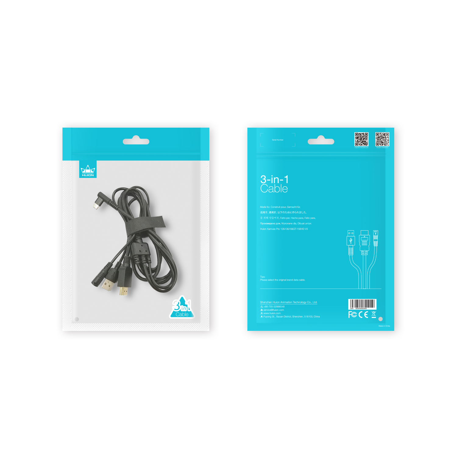 HUION 3 IN 1 Kabel CB01 kompat – Huion Tablet Accessories Bewertung und Preis