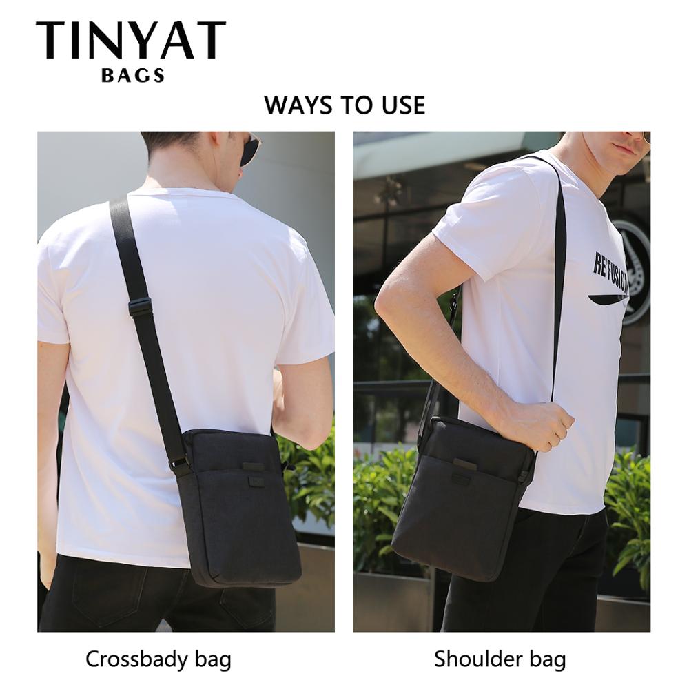 TINYAT Herrentaschen, leichte  – Tablet Shoulder Bag Bewertung und Preis