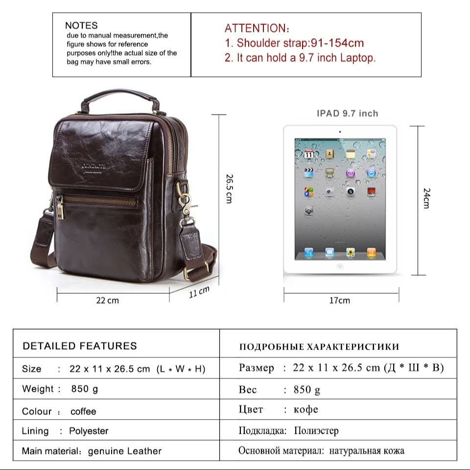 Sling-Umhängetaschen aus echte – Tablet Shoulder Bag Bewertung und Preis