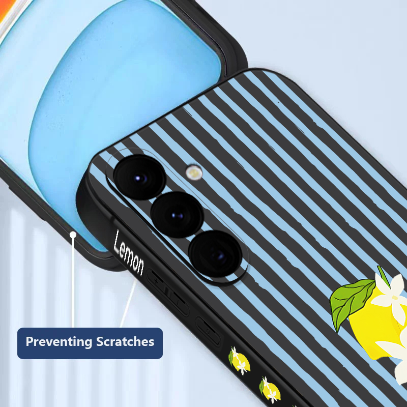Gestreifte Zitronen-Print TPU  – Samsung Galaxy A55 Bewertung und Preis