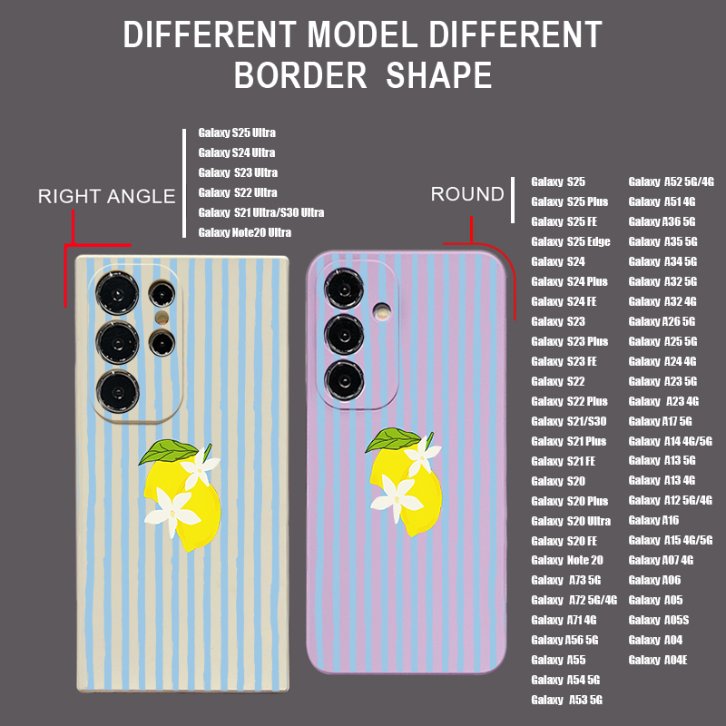 Gestreifte Zitronen-Print TPU  – Samsung Galaxy A55 Bewertung und Preis